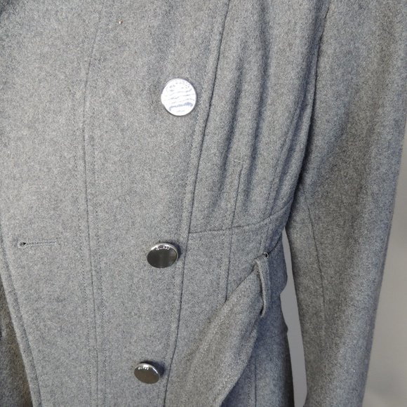 Guess Los Angeles Brand Wool Blend Trench Coat - Picture 12 of 13